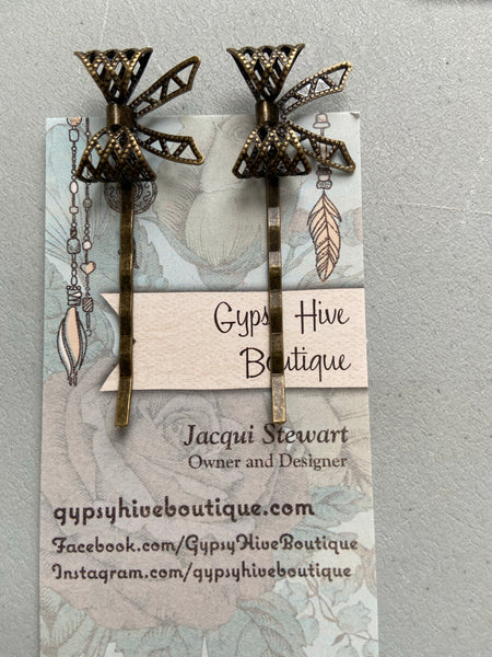 Antique Bronze Hair Pins